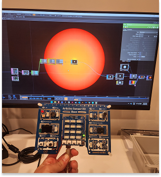 touchdesigner with Arduino potentiaometer