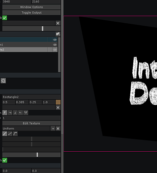 Projected it using kantan mapper