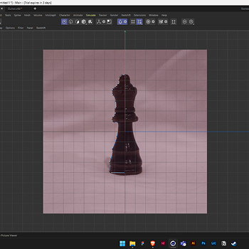 Spline drawing of the edge of piece