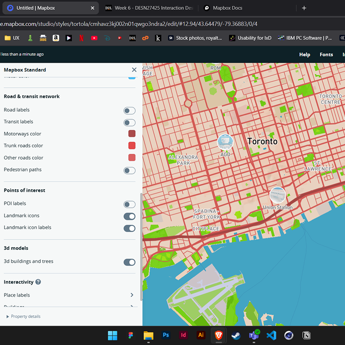 Testing colours in Toronto