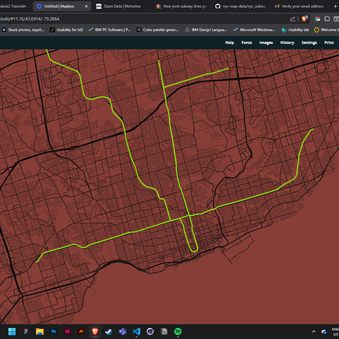 experimented with colours