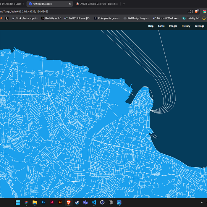 Cagayan De Oro, my birthplace, iin blue