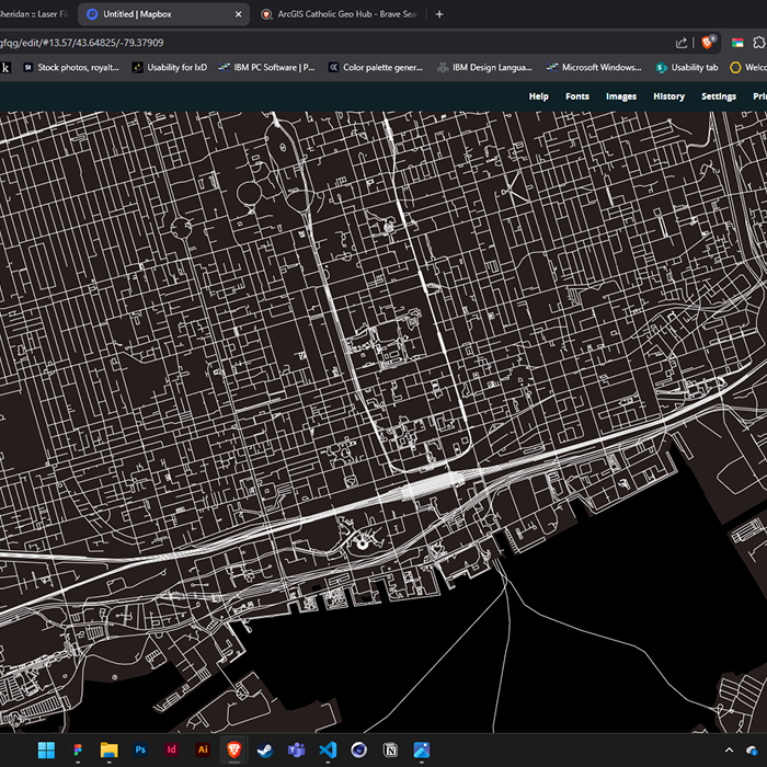 achromatic colour cheme of Toronto